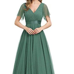 Never Worn Plus Size formal Dress - sage green